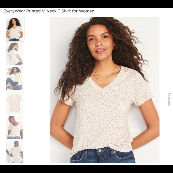 Old Navy EveryWear Printed V-neck T-Shirt - Picture 3 of 7
